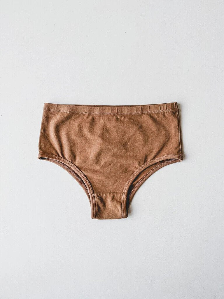 JUNGMAVEN HIGH WAISTED BRIEF IN COYOTE SIZE MEDIUM