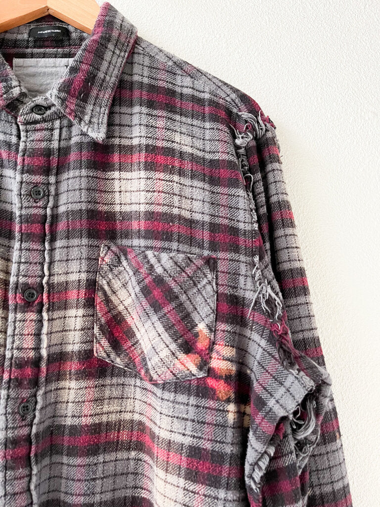 R13 FLANNEL SHIRT SZ LARGE