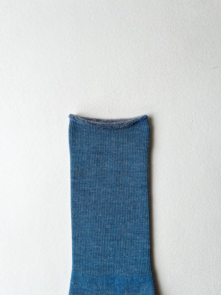 ROTOTO CITY SOCKS IN LIGHT BLUE/GRAY SIZE MEDIUM