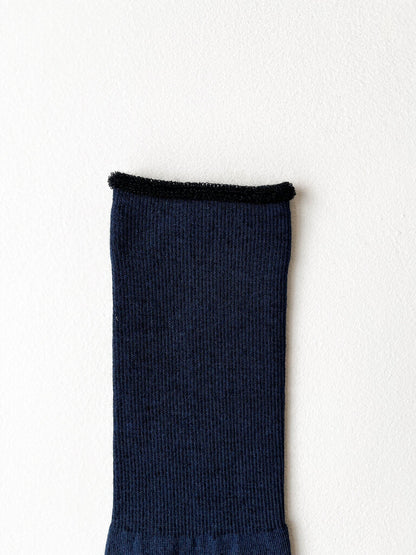 ROTOTO CITY SOCKS IN NAVY IN SIZE SMALL