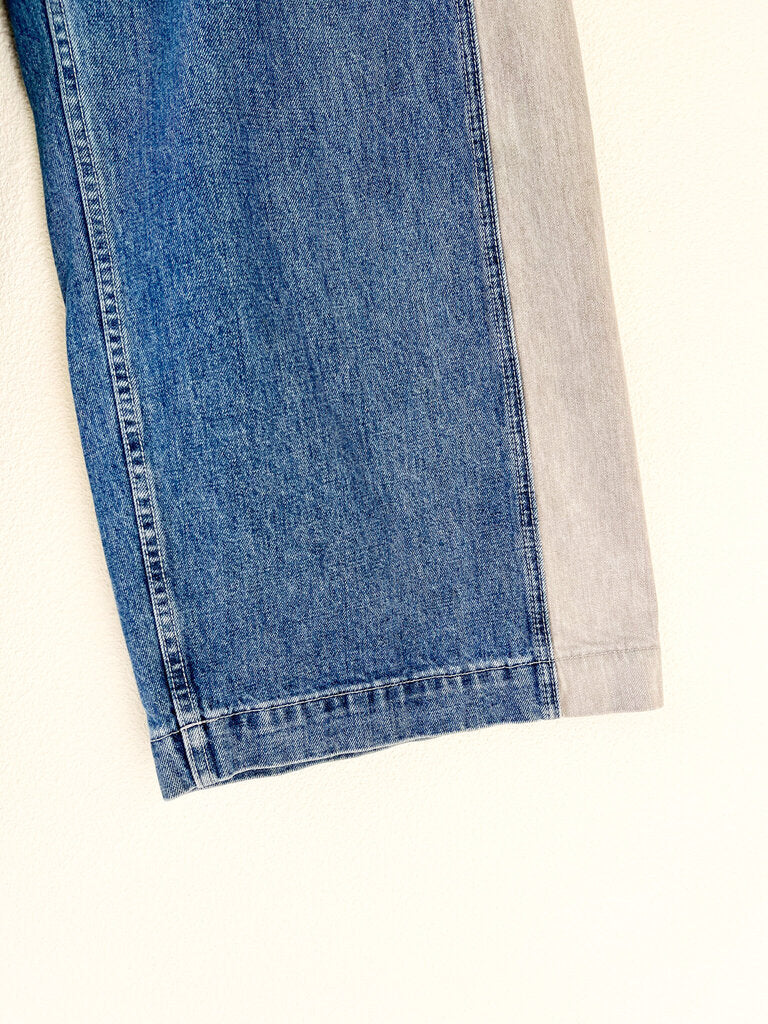 RACHEL COMEY TWO TONE WIDE LEG JEANS SIZE 10