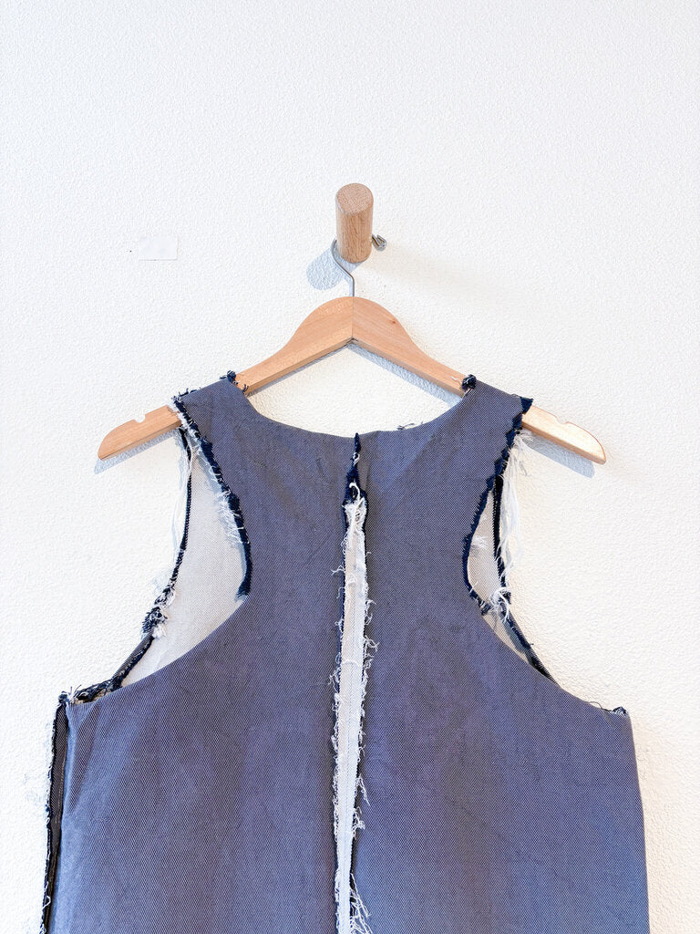 ALEXA STARK RAW DENIM DRESS SIZE SMALL