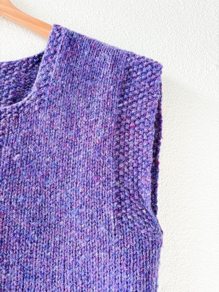 VINTAGE HANDKNIT VEST SIZE LARGE