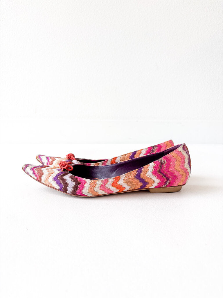 VINTAGE MISSONI FLATS SIZE 38.5