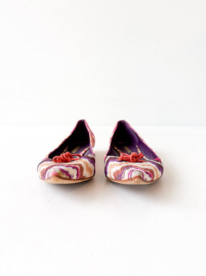 VINTAGE MISSONI FLATS SIZE 38.5