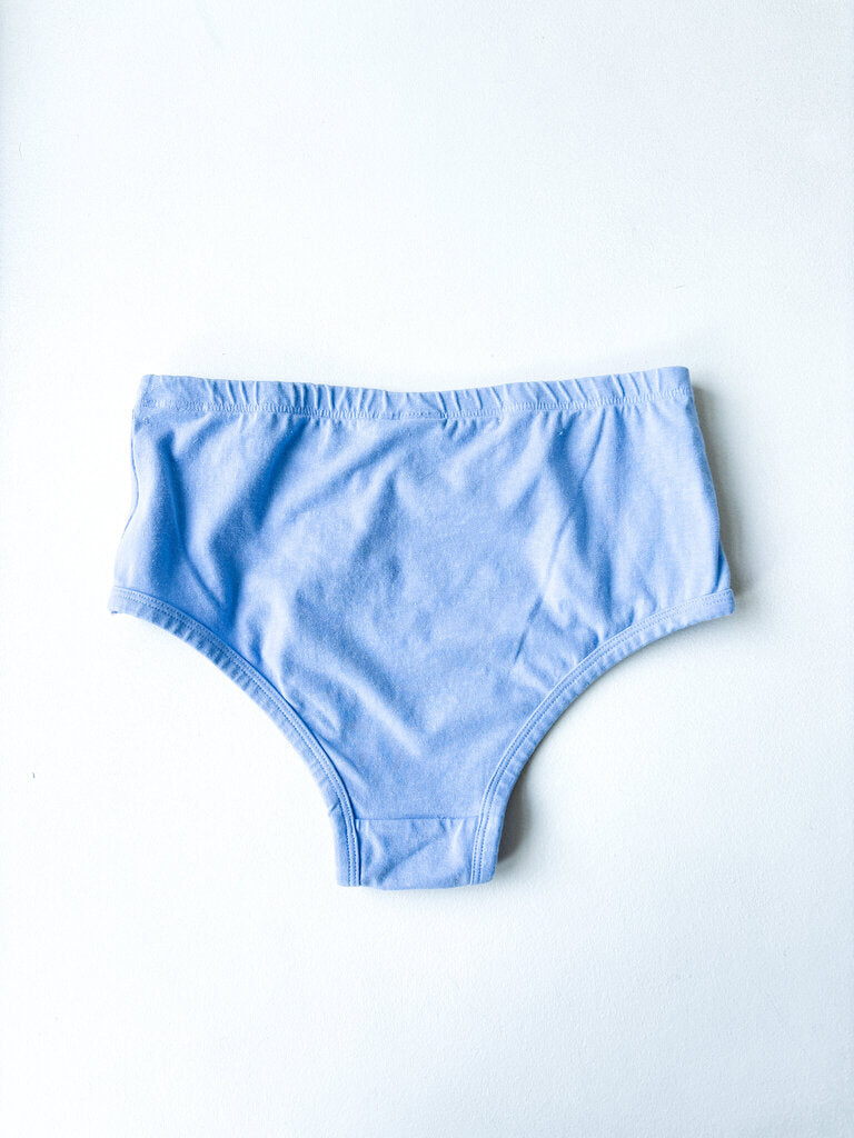 JUNGMAVEN HIGH WAISTED BRIEF IN COASTAL BLUE SIZE SMALL