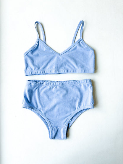 JUNGMAVEN HIGH WAISTED BRIEF IN COASTAL BLUE SIZE XXL