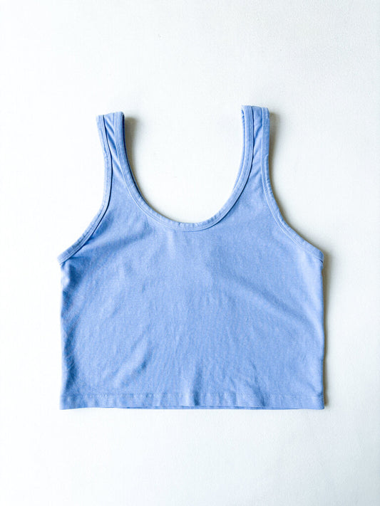 JUNGMAVEN SPORTY TANK IN COASTAL BLUE SIZE SMALL
