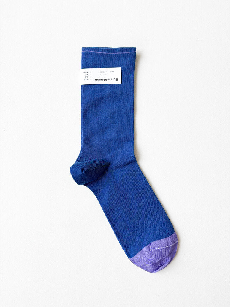 Paire De Mi-bas NEOFAN Bleu Côtes - Taille 39/46 - Homme - Neufs Avec étiquettes