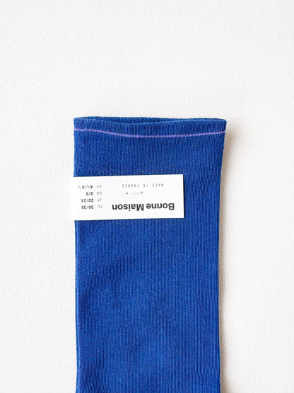 BONNE MAISON BLUE SOCKS SZ 36-38