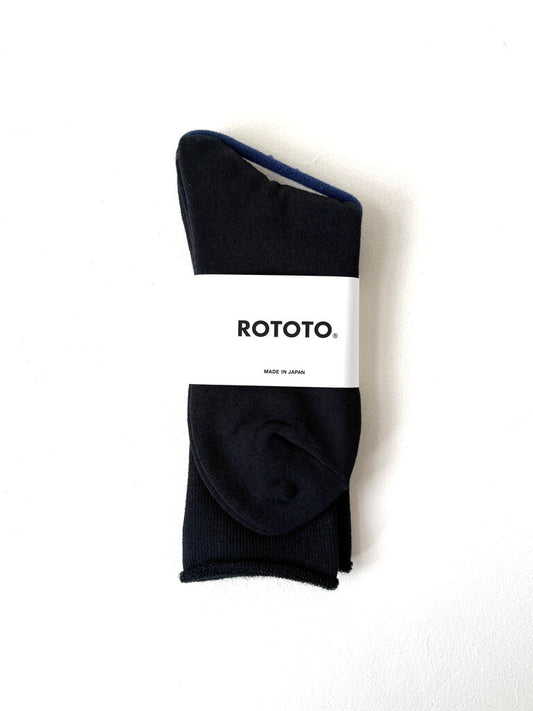 ROTOTO CITY SOCKS IN BLACK SIZE SMALL