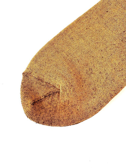 ROTOTO CITY SOCKS IN YELLOW BROWN IN SIZE SMALL