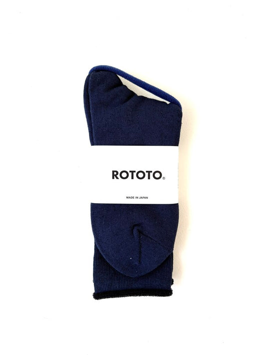ROTOTO CITY SOCKS IN NAVY IN SIZE SMALL