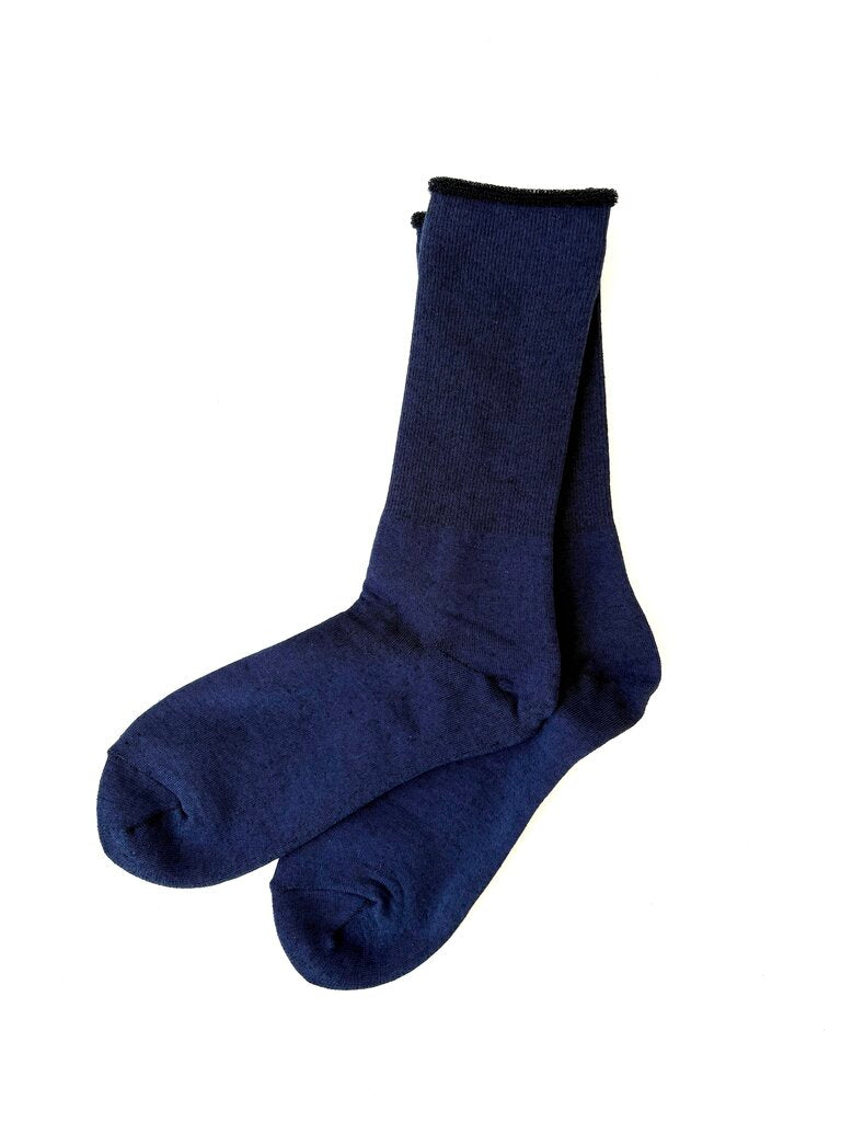 ROTOTO CITY SOCKS IN NAVY IN SIZE SMALL