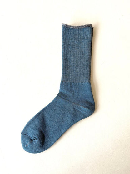 ROTOTO CITY SOCKS IN LIGHT BLUE/GRAY SIZE LARGE