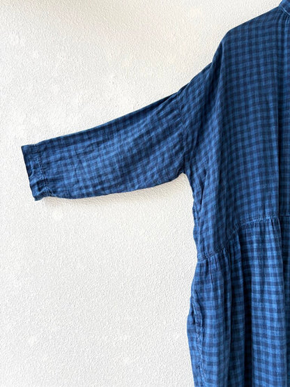 ICHI ANTIQUITES LINEN SHIRT DRESS ONE SIZE