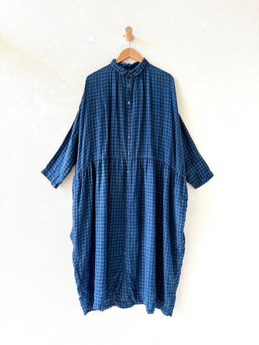 ICHI ANTIQUITES LINEN SHIRT DRESS ONE SIZE