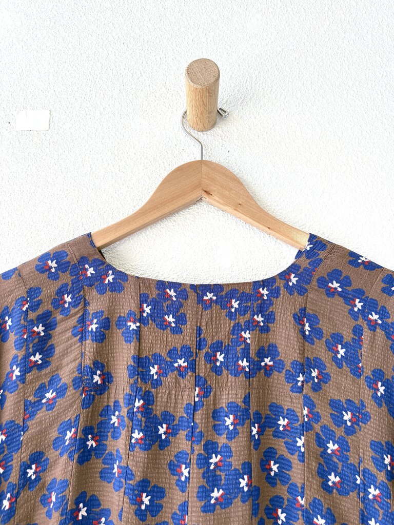 CARON CALLAHAN FLOWER PRINT 'ARIA' TOP SIZE XLARGE