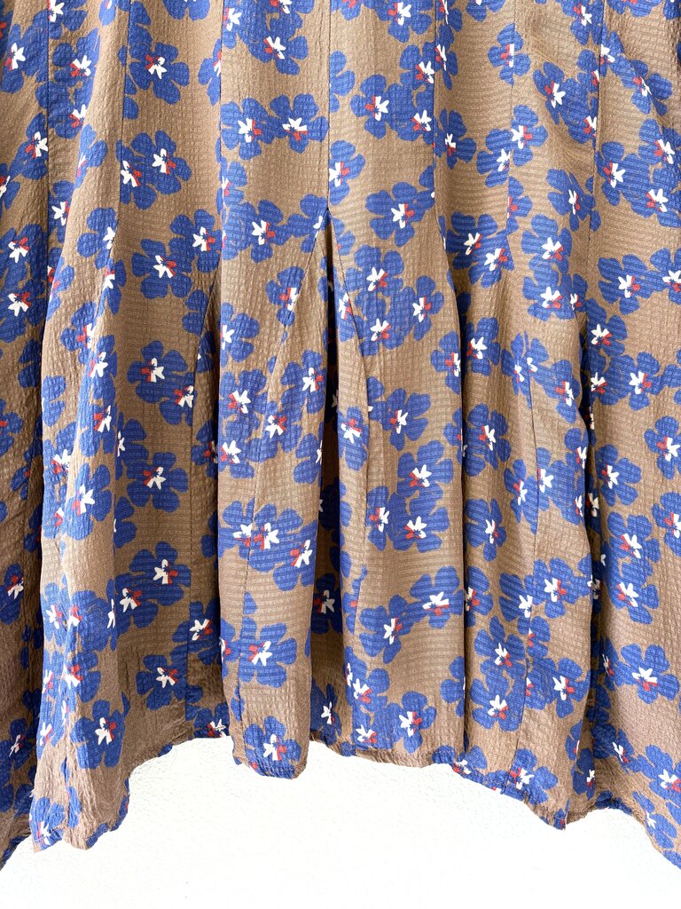 CARON CALLAHAN FLOWER PRINT 'ARIA' TOP SIZE XLARGE