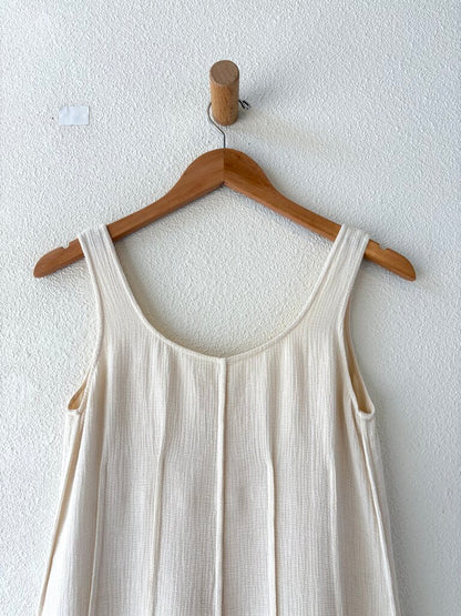 VINTAGE CALVIN KLEIN WOVEN LINEN TANK DRESS SIZE SMALL