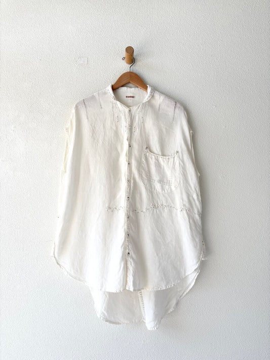 KAPITAL LINEN EMBROIDERED TOP SIZE SMALL