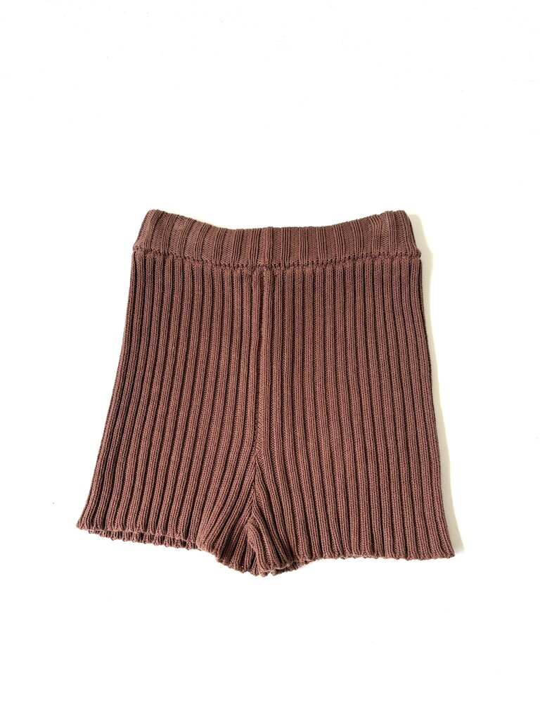 BABAA COTTON RIB SHORTS ONE SIZE