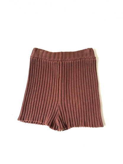 BABAA COTTON RIB SHORTS ONE SIZE