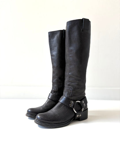MIU MIU BIKER BOOTS SIZE 38