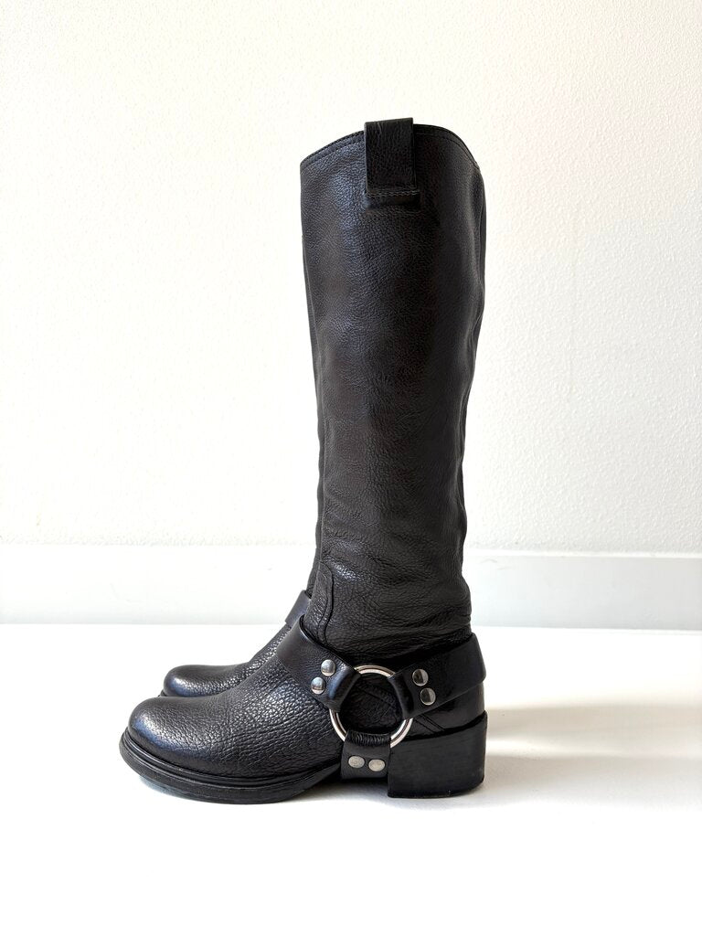 MIU MIU BIKER BOOTS SIZE 38
