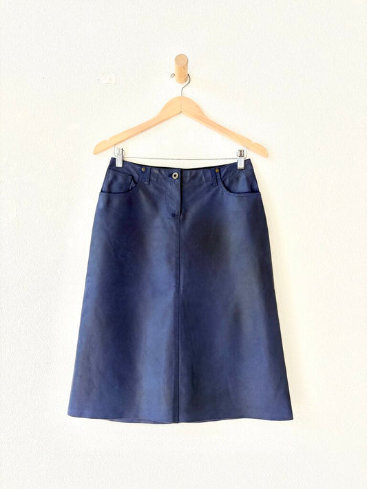 VINTAGE MIU MIU LEATHER SKIRT SIZE 40