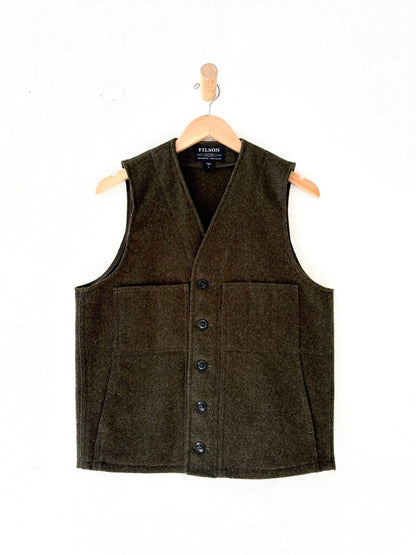 FILSON MACKINAW WOOL VEST SIZE SMALL