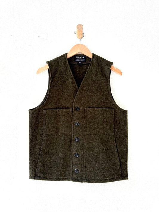 FILSON MACKINAW WOOL VEST SIZE SMALL
