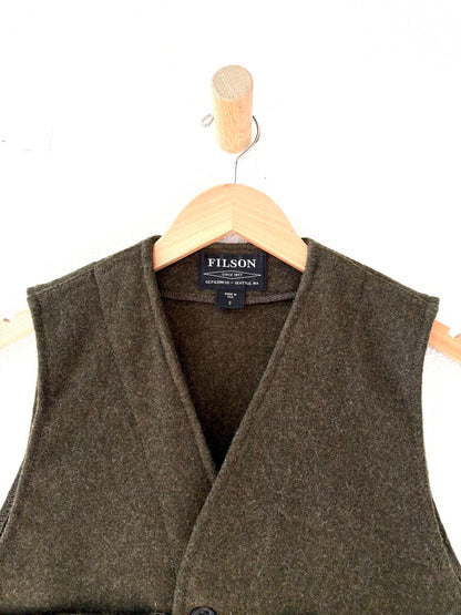 FILSON MACKINAW WOOL VEST SIZE SMALL