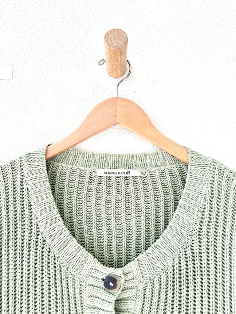 MISHA & PUFF 'FISHERMAN'S' CARDIGAN SIZE XLARGE
