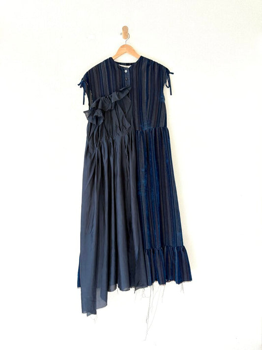 A TENTATIVE ATELIER CORDUROY SILK DRESS SIZE 40