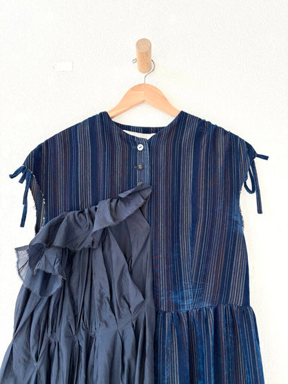 A TENTATIVE ATELIER CORDUROY SILK DRESS SIZE 40