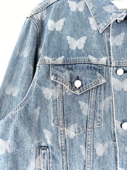 SANDY LIANG 'MORPHO' DENIM JACKET SIZE 6
