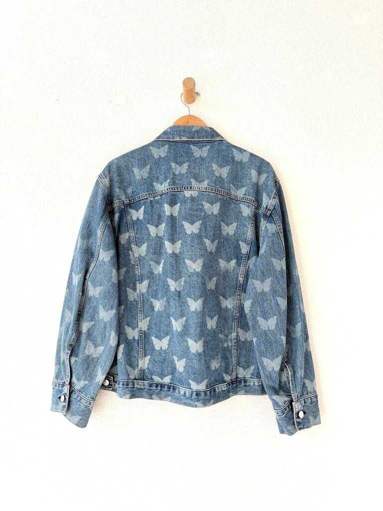 SANDY LIANG 'MORPHO' DENIM JACKET SIZE 6