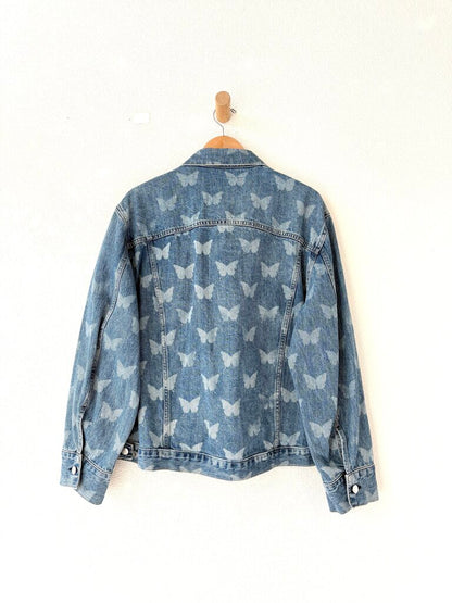 SANDY LIANG 'MORPHO' DENIM JACKET SIZE 6