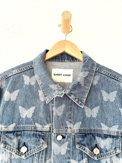 SANDY LIANG 'MORPHO' DENIM JACKET SIZE 6
