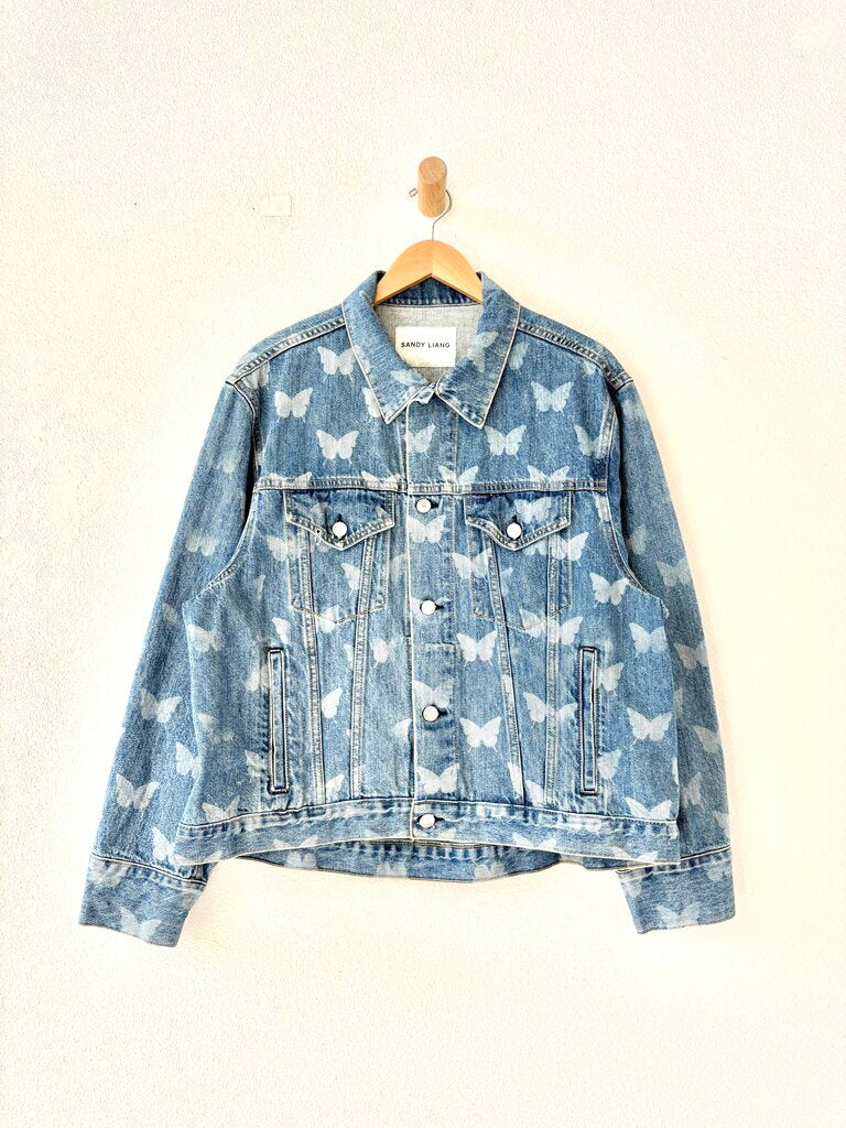 SANDY LIANG 'MORPHO' DENIM JACKET SIZE 6