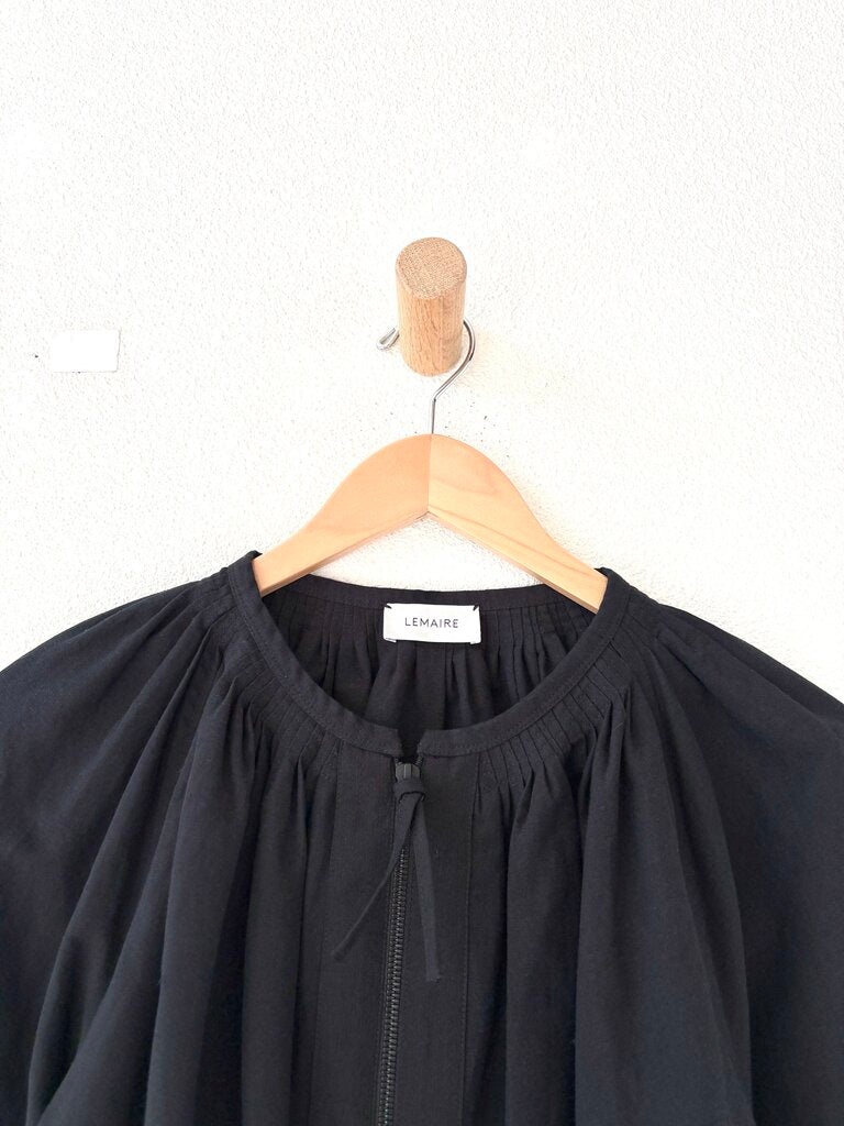LEMAIRE COTTON LINEN ZIPPED BLOUSE SIZE 38