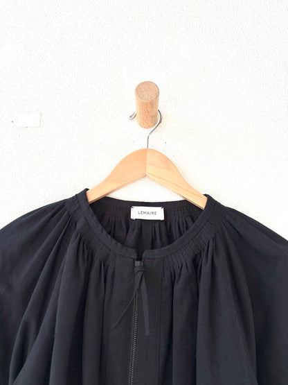 LEMAIRE COTTON LINEN ZIPPED BLOUSE SIZE 38