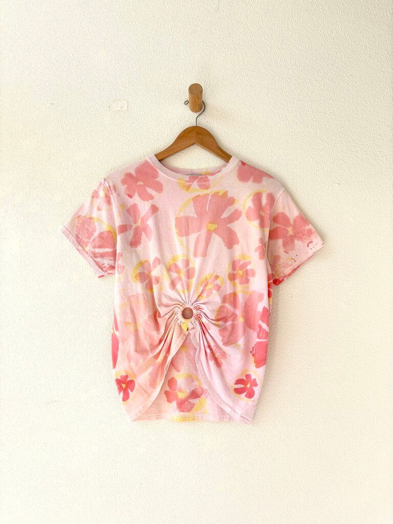 COLLINA STRADA FLORAL T SHIRT SIZE MEDIUM