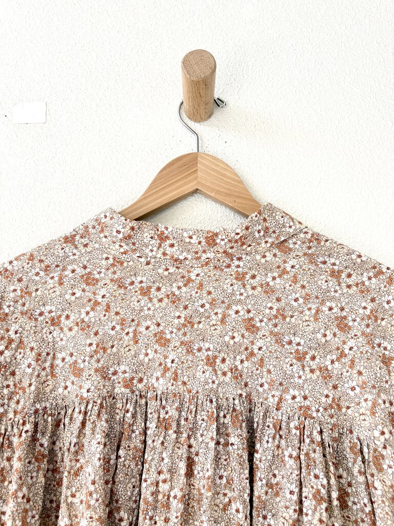 ELIZA FAULKNER COTTON FLORAL PRINT BLOUSE SIZE MEDIUM/LARGE