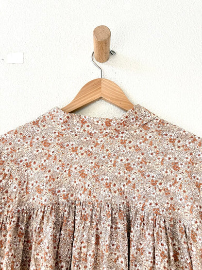 ELIZA FAULKNER COTTON FLORAL PRINT BLOUSE SIZE MEDIUM/LARGE