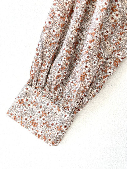 ELIZA FAULKNER COTTON FLORAL PRINT BLOUSE SIZE MEDIUM/LARGE