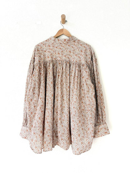 ELIZA FAULKNER COTTON FLORAL PRINT BLOUSE SIZE MEDIUM/LARGE