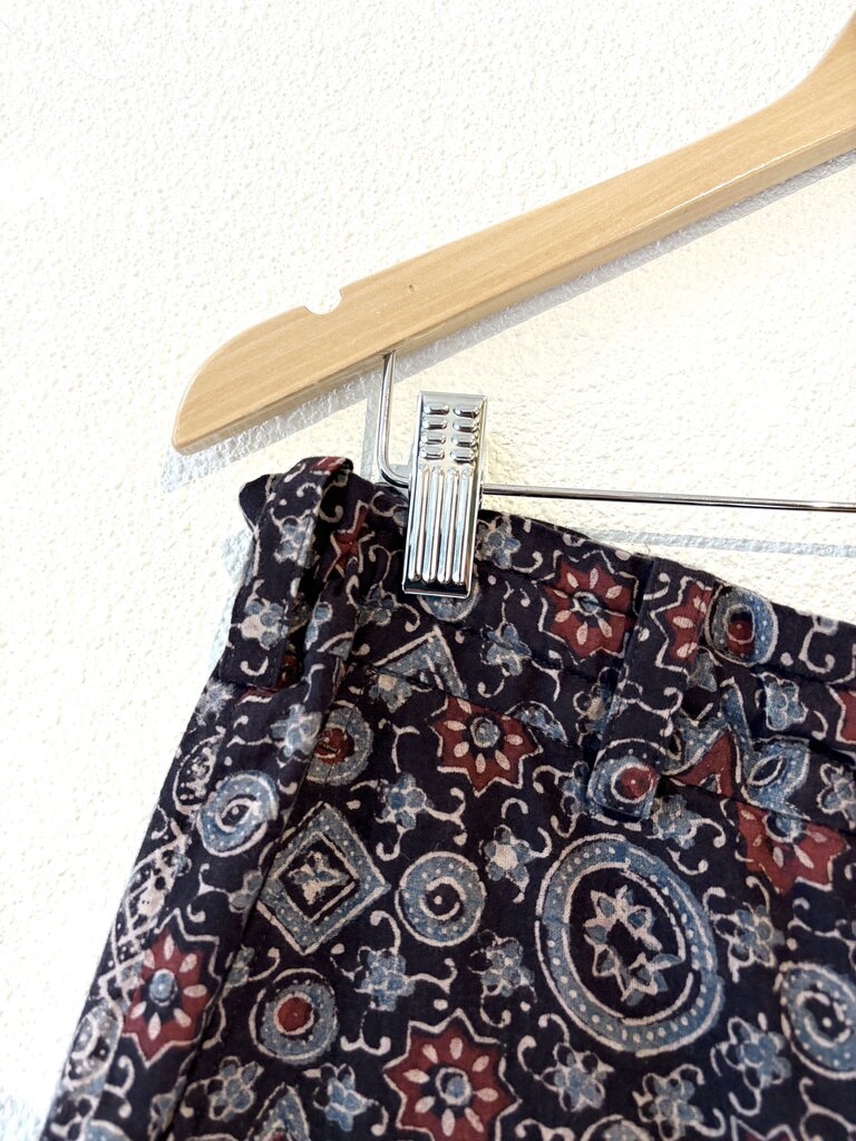 S'YTE YOHJI YAMAMOTO BLOCK PRINT COTTON PANTS