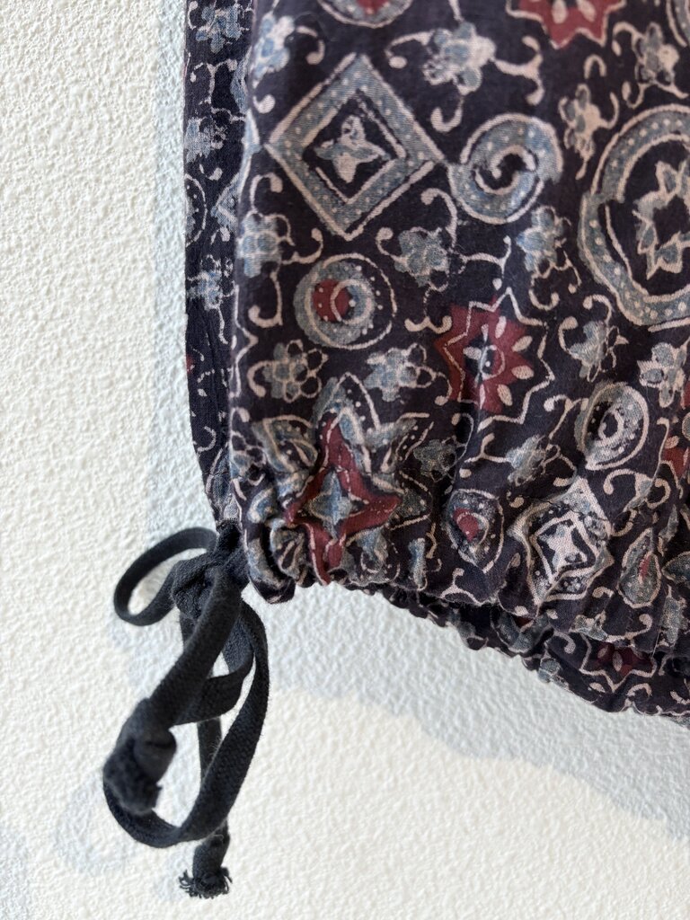 S'YTE YOHJI YAMAMOTO BLOCK PRINT COTTON PANTS